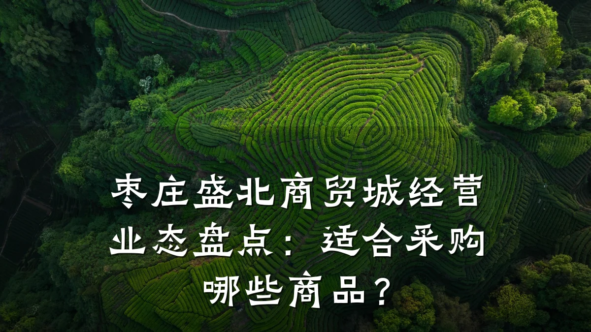 枣庄盛北商贸城经营业态盘点:适合采购哪些商品?