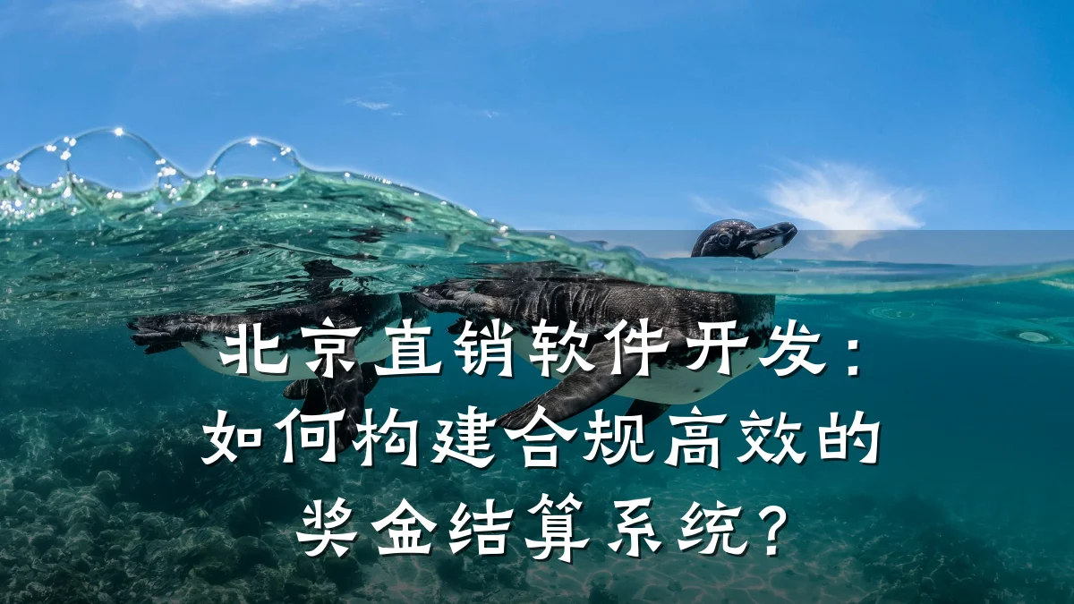 北京直销软件开发:如何构建合规高效的奖金结算系统?