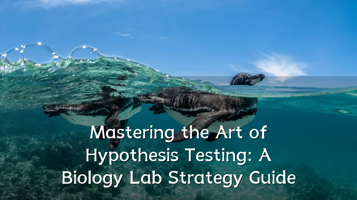 Mastering the Art of Hypothesis Testing: A Biology Lab Strategy Guide