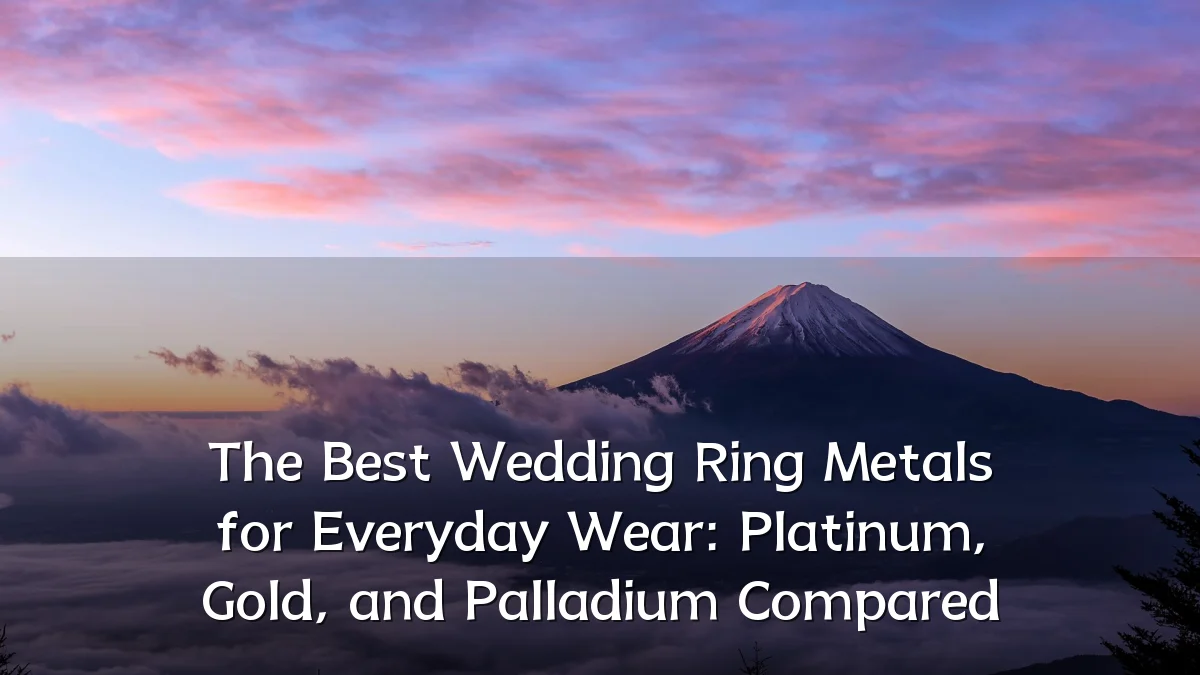 The Best Wedding Ring Metals for Everyday Wear: Platinum, Gold, and Palladium Compared
