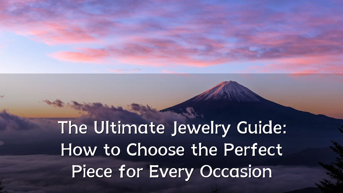 The Ultimate Jewelry Guide: How to Choose the Perfect Piece for Every Occasion