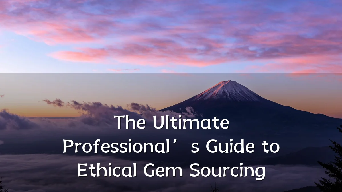 The Ultimate Professional’s Guide to Ethical Gem Sourcing