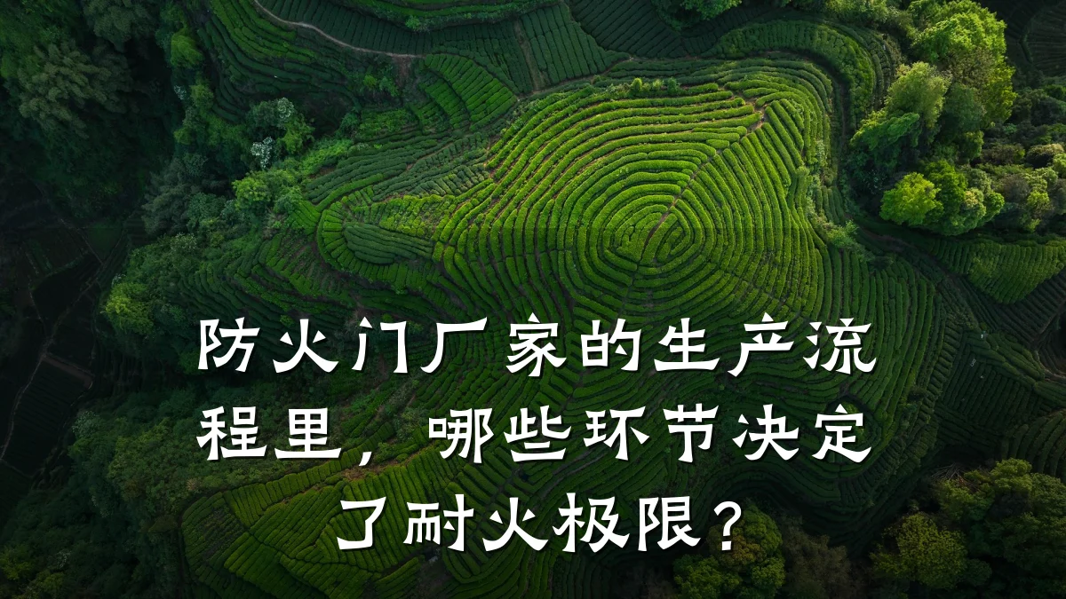 防火门厂家的生产流程里,哪些环节决定了耐火极限?
